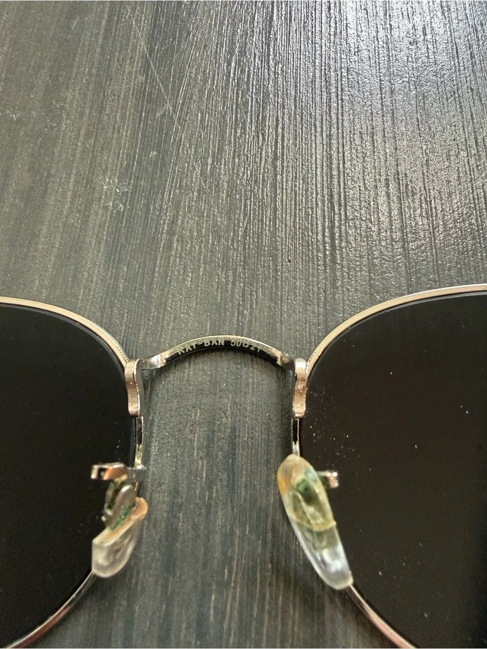 Ray-Ban RB8062 Oval Black Lens Silver Metal Sunglasses